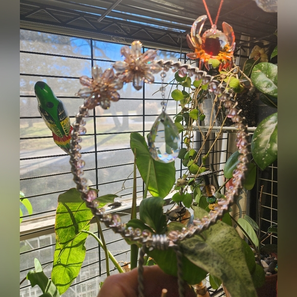 Handmade Sparkly Plant Trellis - Picture 3 of 4